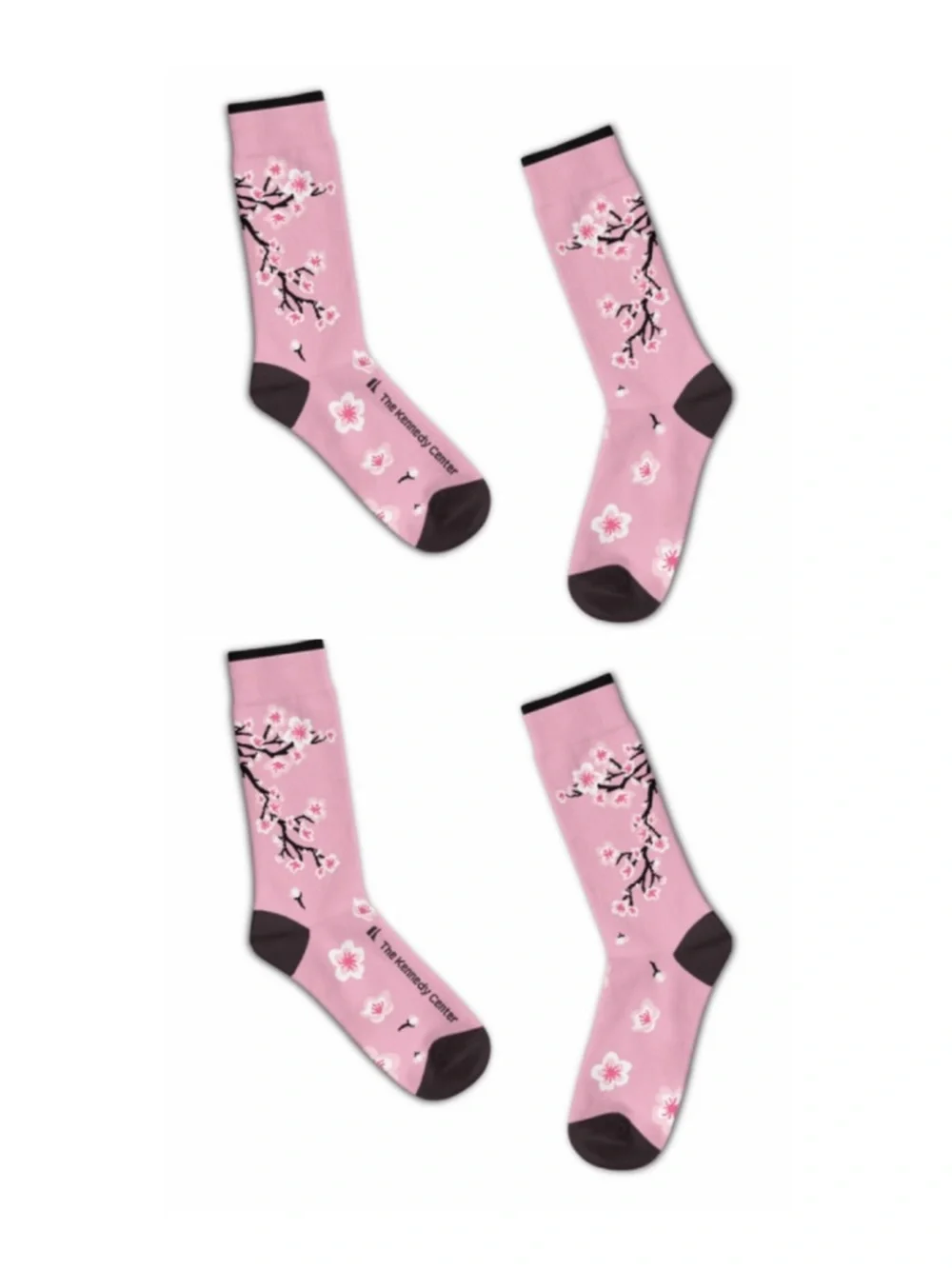 Two (2) Pairs Cherry Blossom Socks - The Kennedy Center